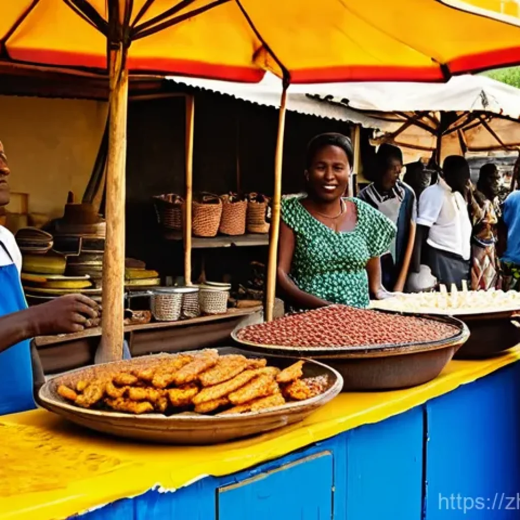 부르키나파소의 관광객을 위한 추천 루트 - **A bustling, vibrant market in Ouagadougou, Burkina Faso, filled with rich West African culture.** ...