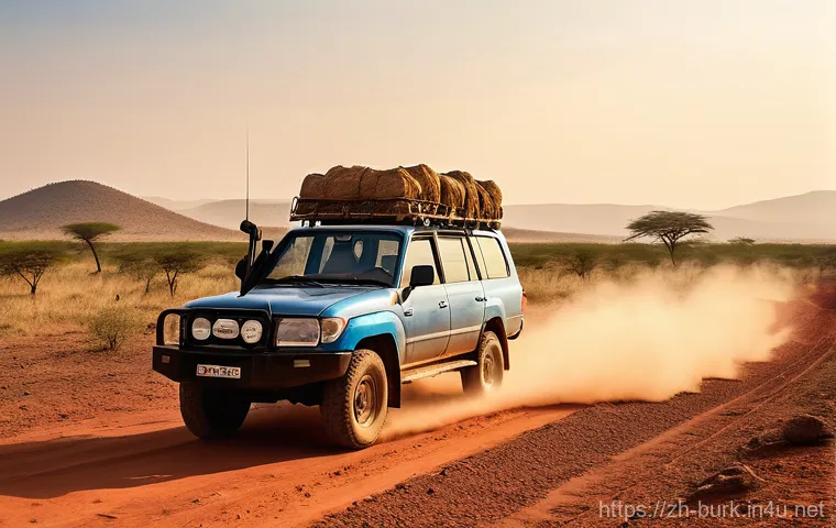 부르키나파소의 도로 사정 및 운전 문화 - **Prompt 1: Urban Commute in Ouagadougou**
    "A vibrant, bustling street scene in Ouagadougou, Bur...