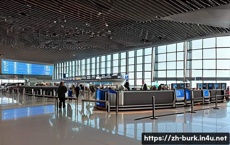 부르키나파소 가는 방법 및 항공권 정보 - A modern, bustling international airport terminal interior at Paris Charles de Gaulle (CDG) during d...