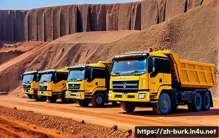 부르키나파소의 글로벌 경제 기여도 - A vibrant gold mining operation in Burkina Faso, showcasing modern mining machinery and workers wear...